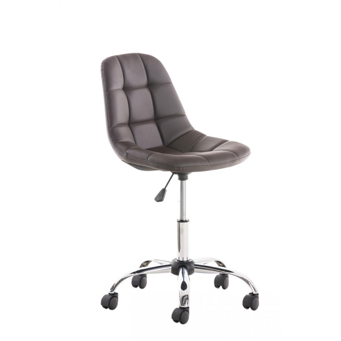 Icaverne - Admirable Chaise de bureau famille Sanaa en similicuir couleur marron - Chaises