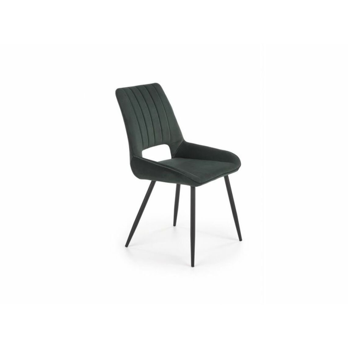 Hucoco - KITYSO - Chaise style glamour salon/salle à manger - 88x58x52 cm - Vert - Chaises