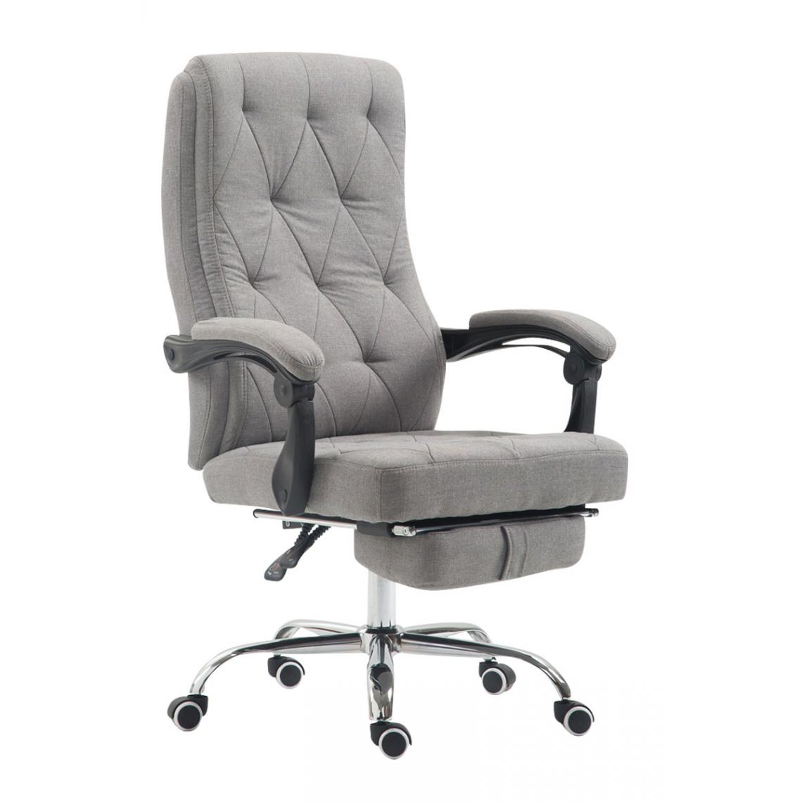 Icaverne - Moderne Chaise de bureau en tissu gamme Yaren couleur gris - Chaises