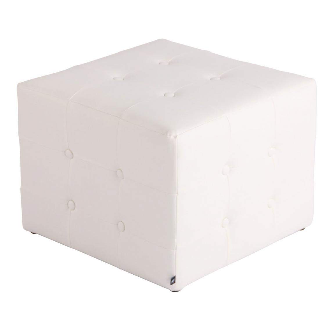 Icaverne - Inedit Pouf edition Islamabad couleur blanc - Chaises