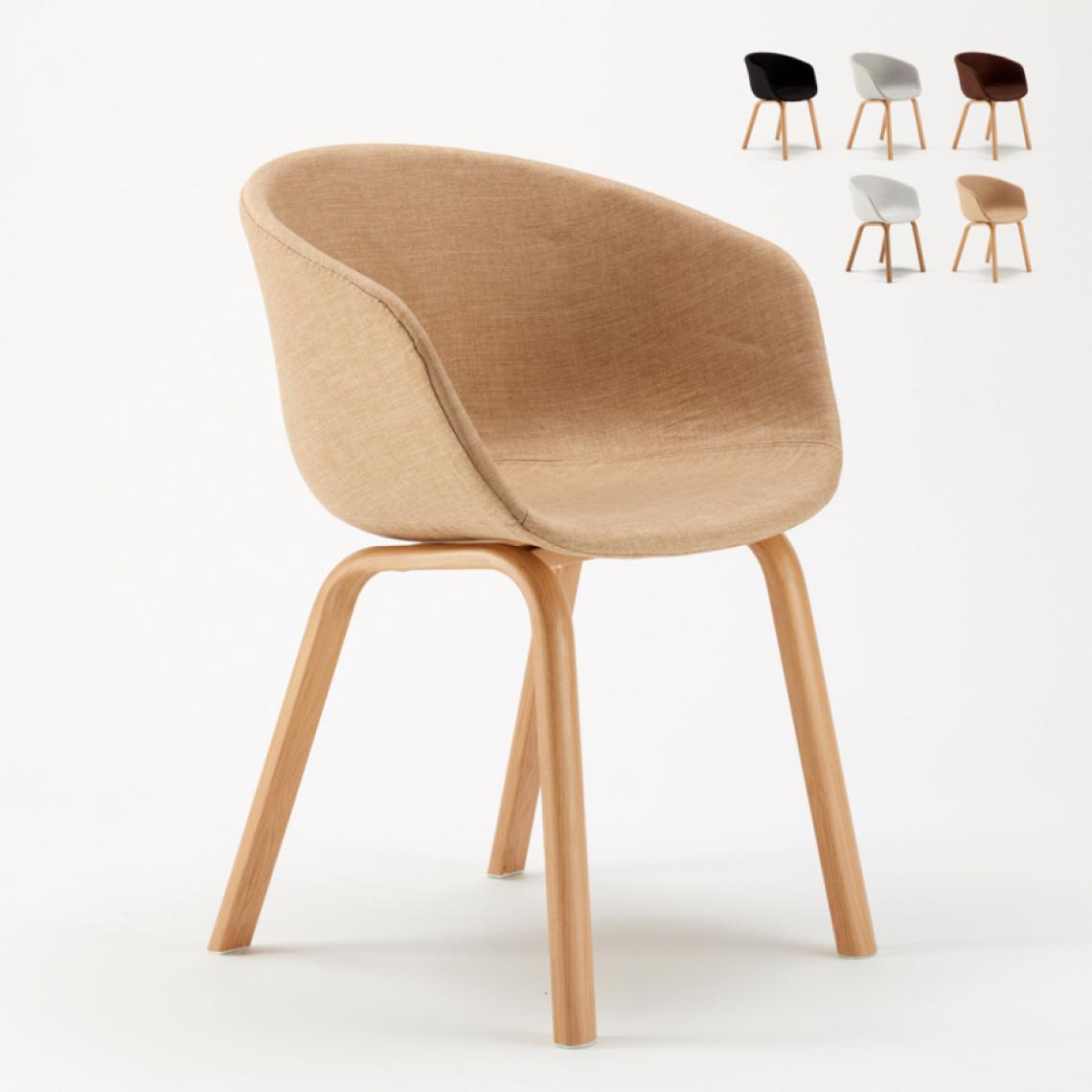 Ahd Amazing Home Design - Chaise bureau Design Scandinave Komoda, Couleur: Beige - Chaises