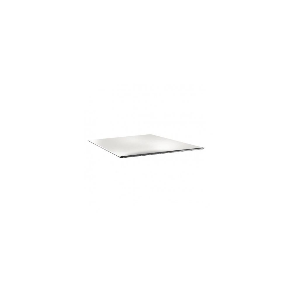 Topalit - Plateau de table carré 700 mm - Smartline blanc - - Tables à manger