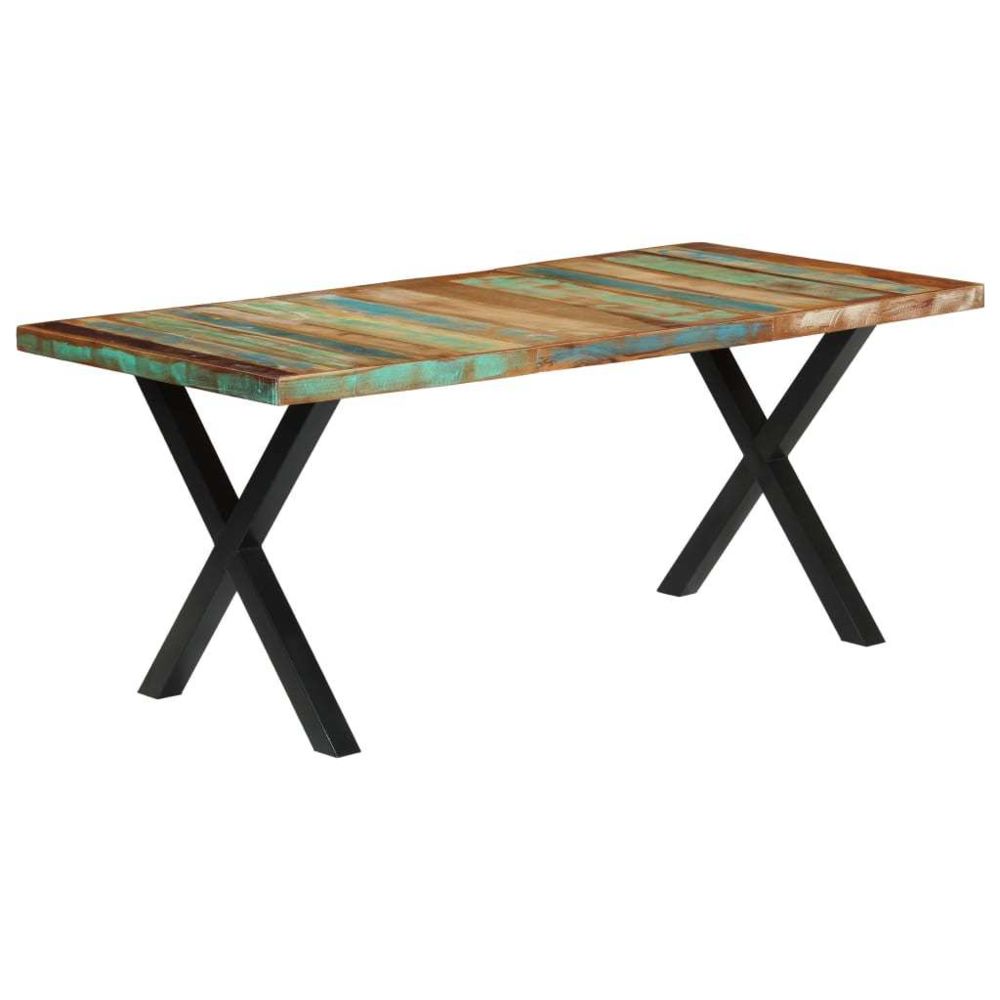 marque generique - Chic Tables ligne Bratislava Table de salle à manger 180x90x76cm Bois de récupération solide - Tables à manger