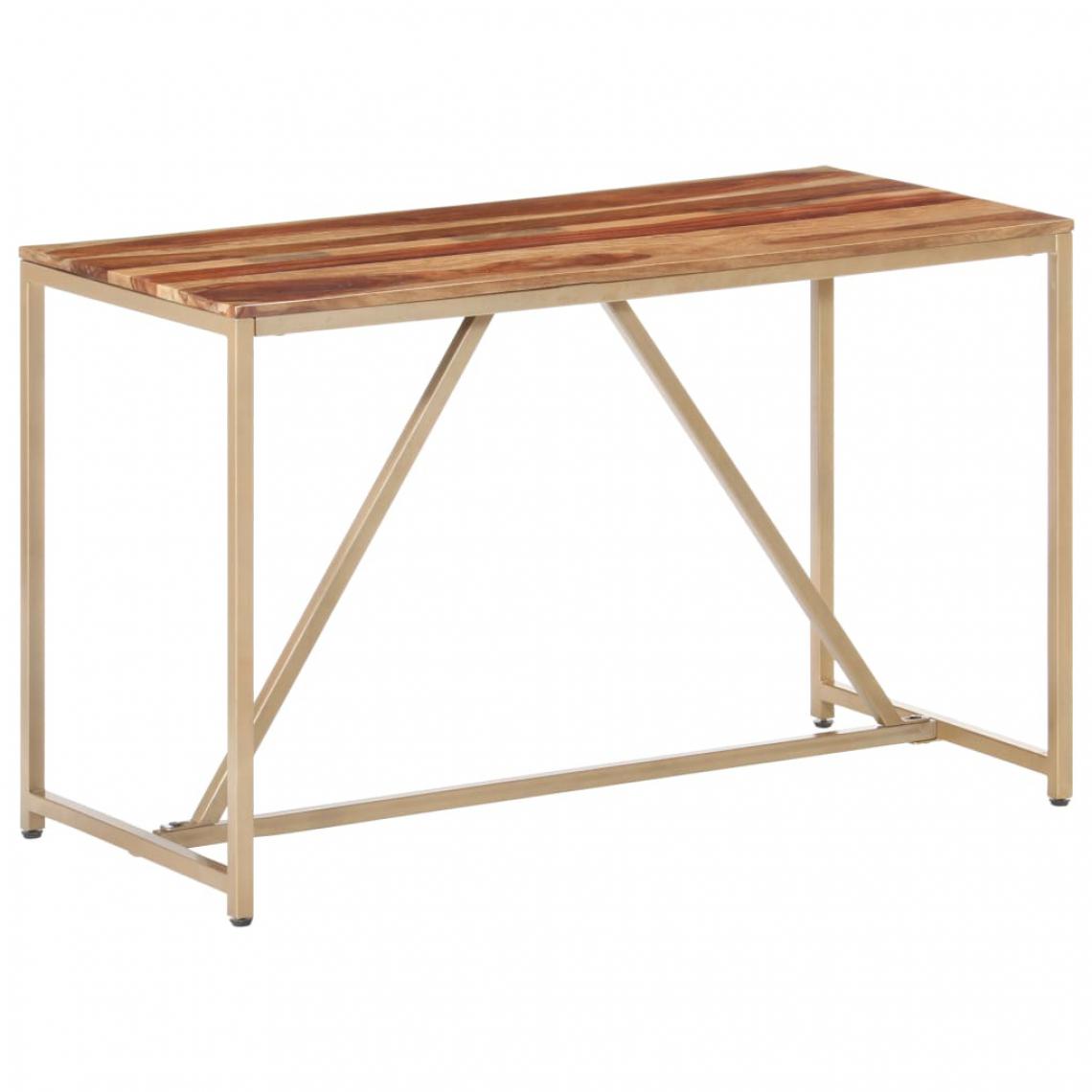 Chunhelife - Table de salle à manger 120x60x76 cm Bois solide - Tables à manger