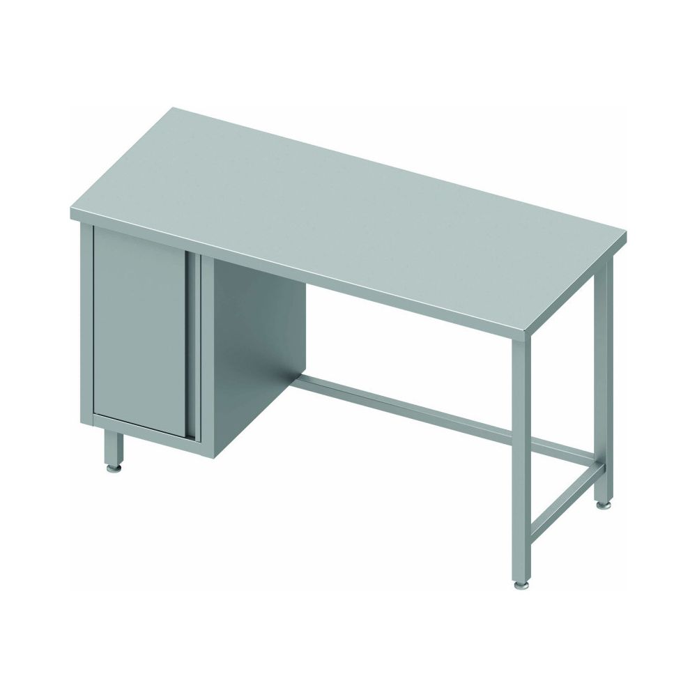 Materiel Chr Pro - Table Inox Centrale Avec Porte - Profondeur 700 - Stalgast - 1100x700 700 - Tables à manger