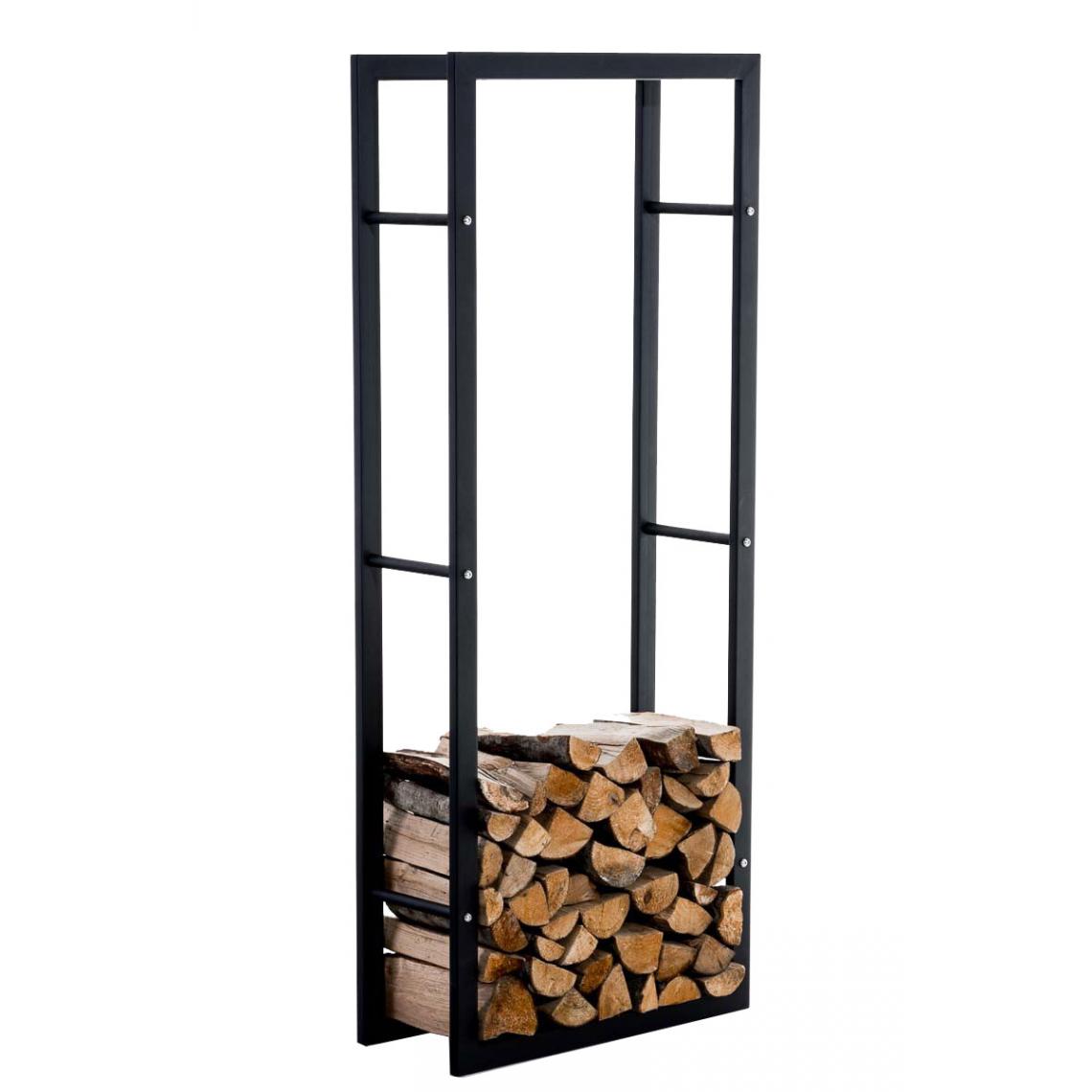 Icaverne - Stylé Support à bois reference Ngerulmud V3 25x60x150 couleur noir - Chaises