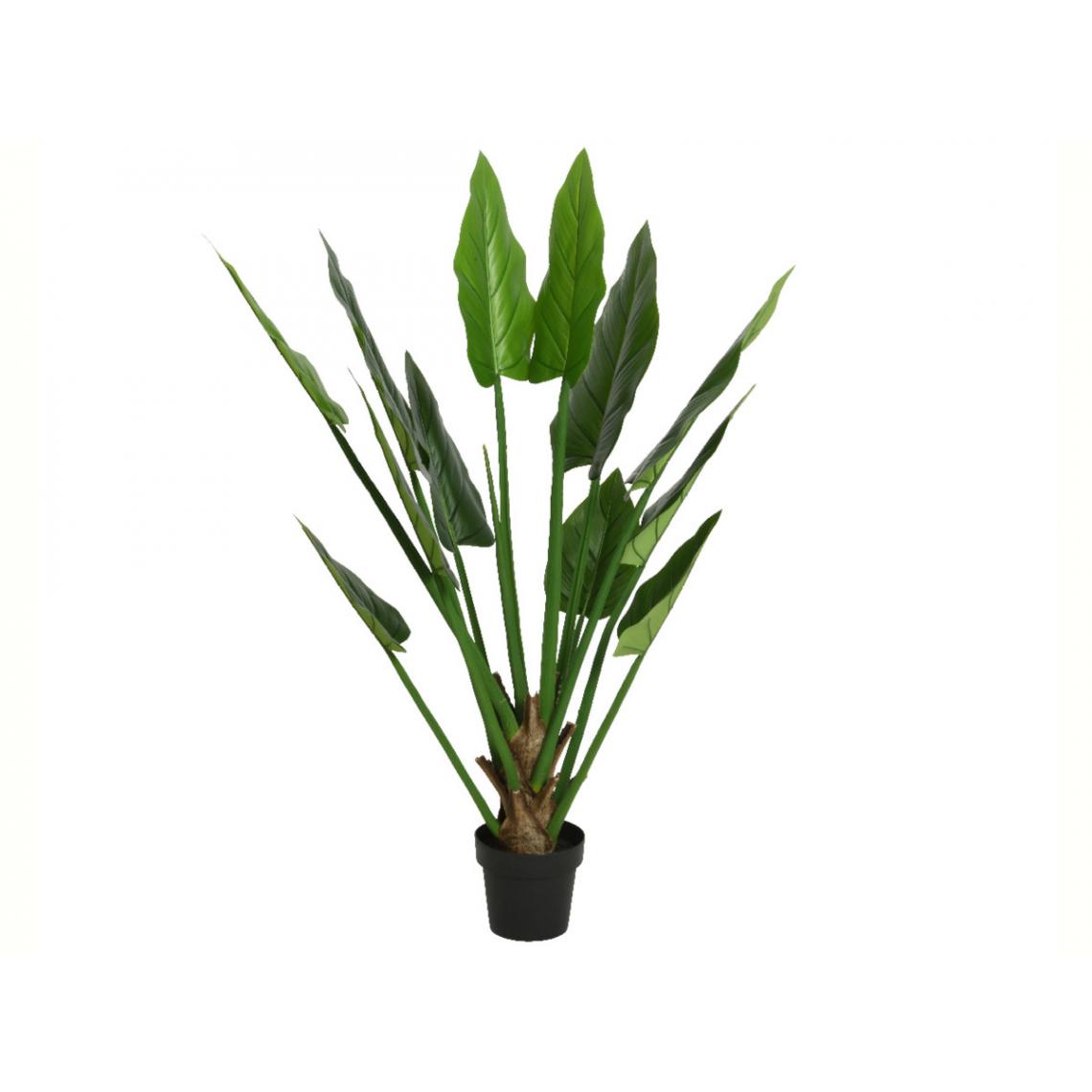 Kaemingk - Plante Artificiellle Strelitzia En Pot Plastique - Nos Envies Déco - Plantes et fleurs artificielles