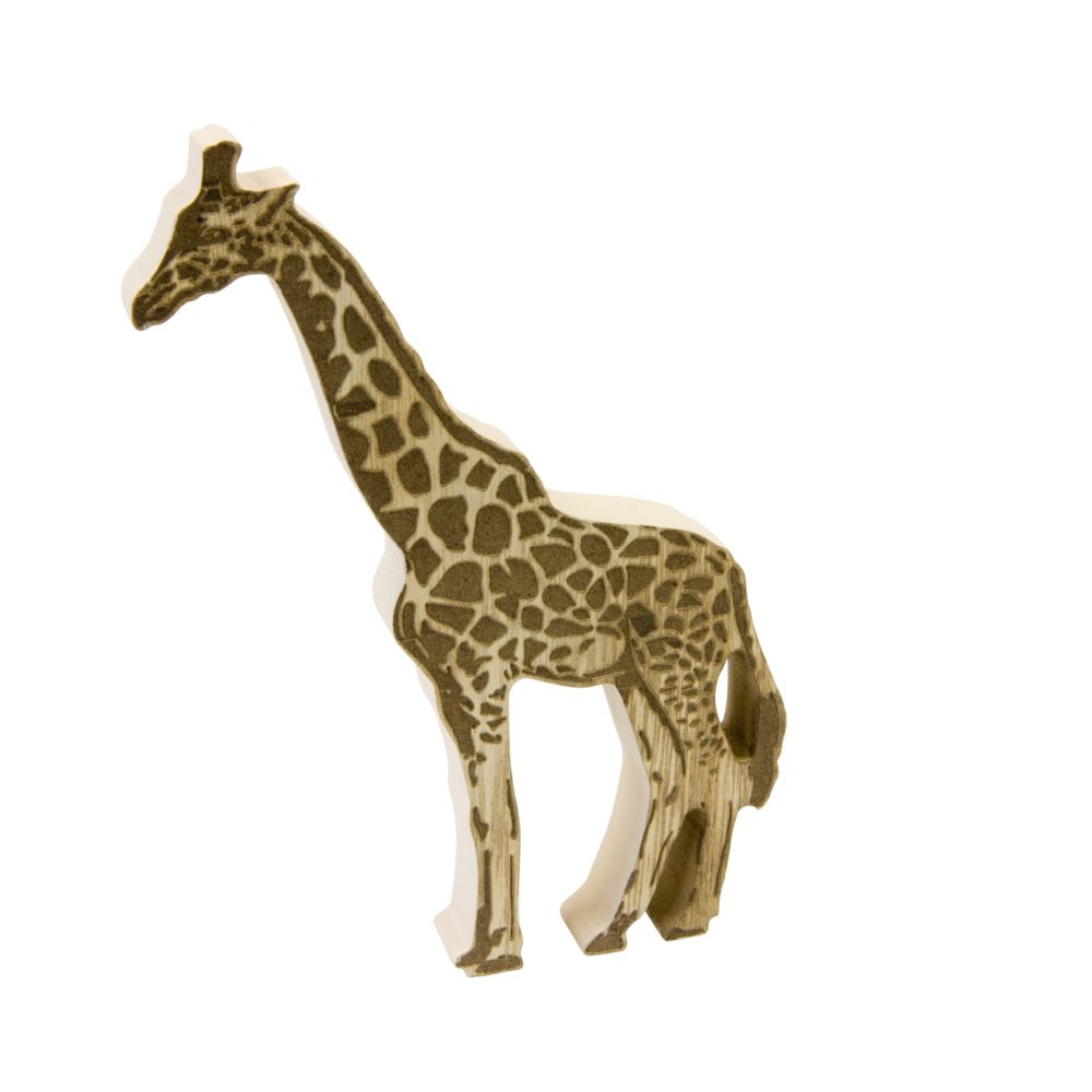 Visiodirect - Lot de 10 Décors de table Girafe double face - 10,5 x 15,5 cm - Objets déco