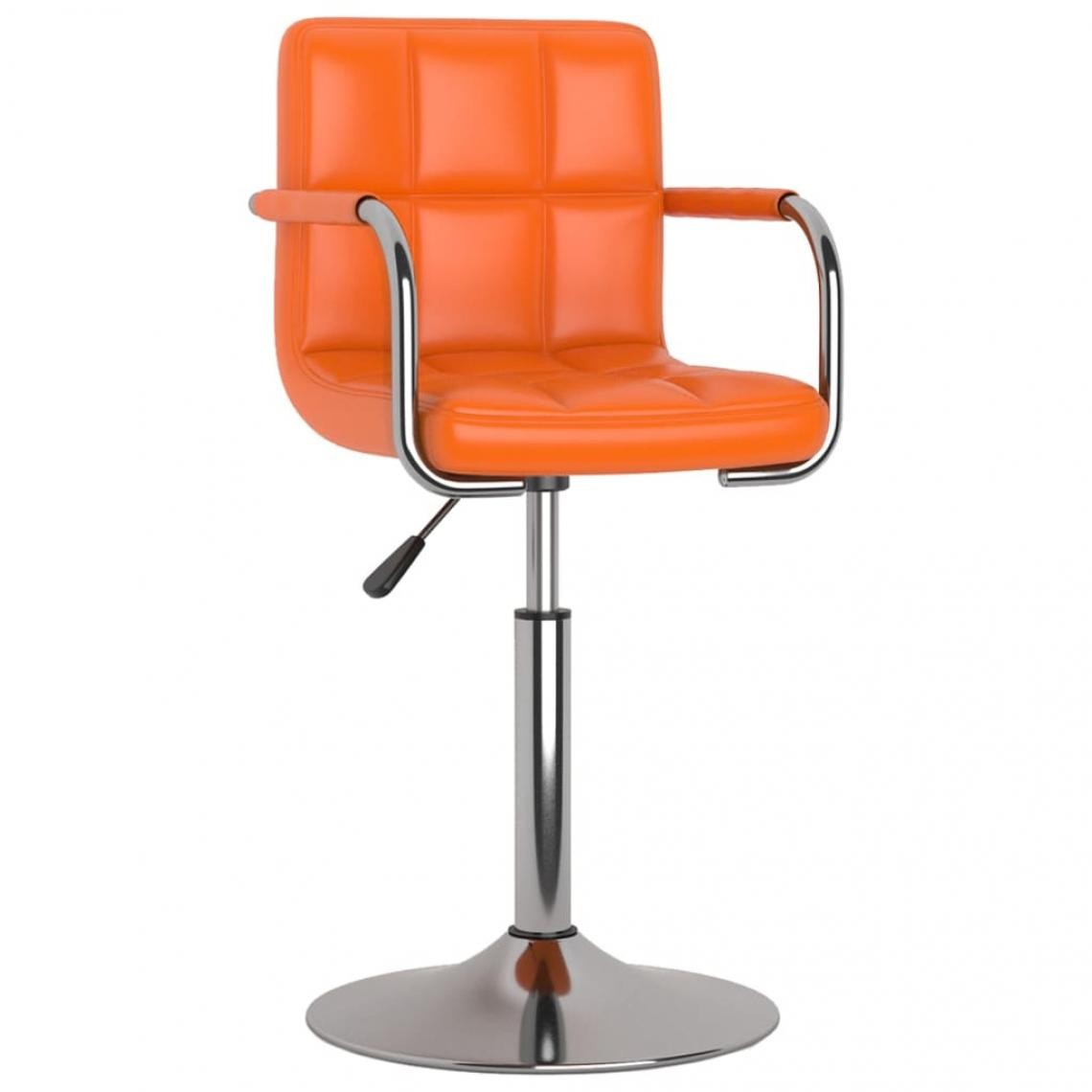 Vidaxl - vidaXL Chaise de salle à manger Orange Similicuir - Chaises