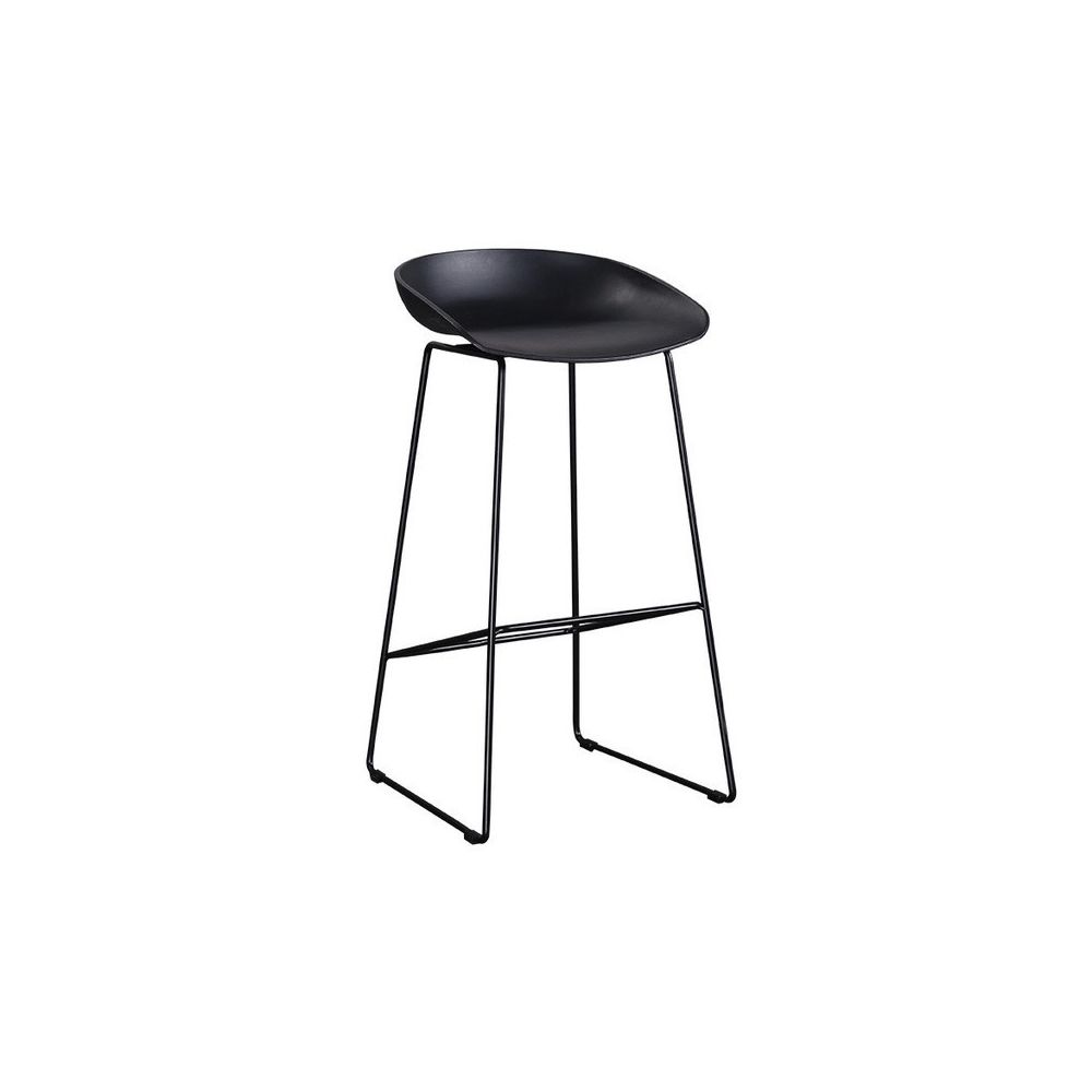 Wewoo - Chaise haute de café nordique minimaliste créative en fer forgétaille 55 cm noir - Chaises