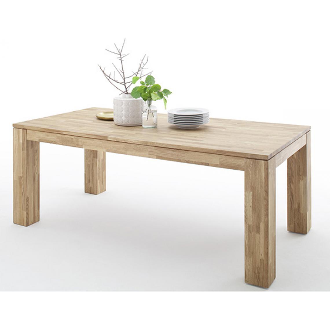 Pegane - Table de salle à manger extensible en chêne sauvage - L.140-220 x H.77 x P.90 cm -PEGANE- - Tables à manger