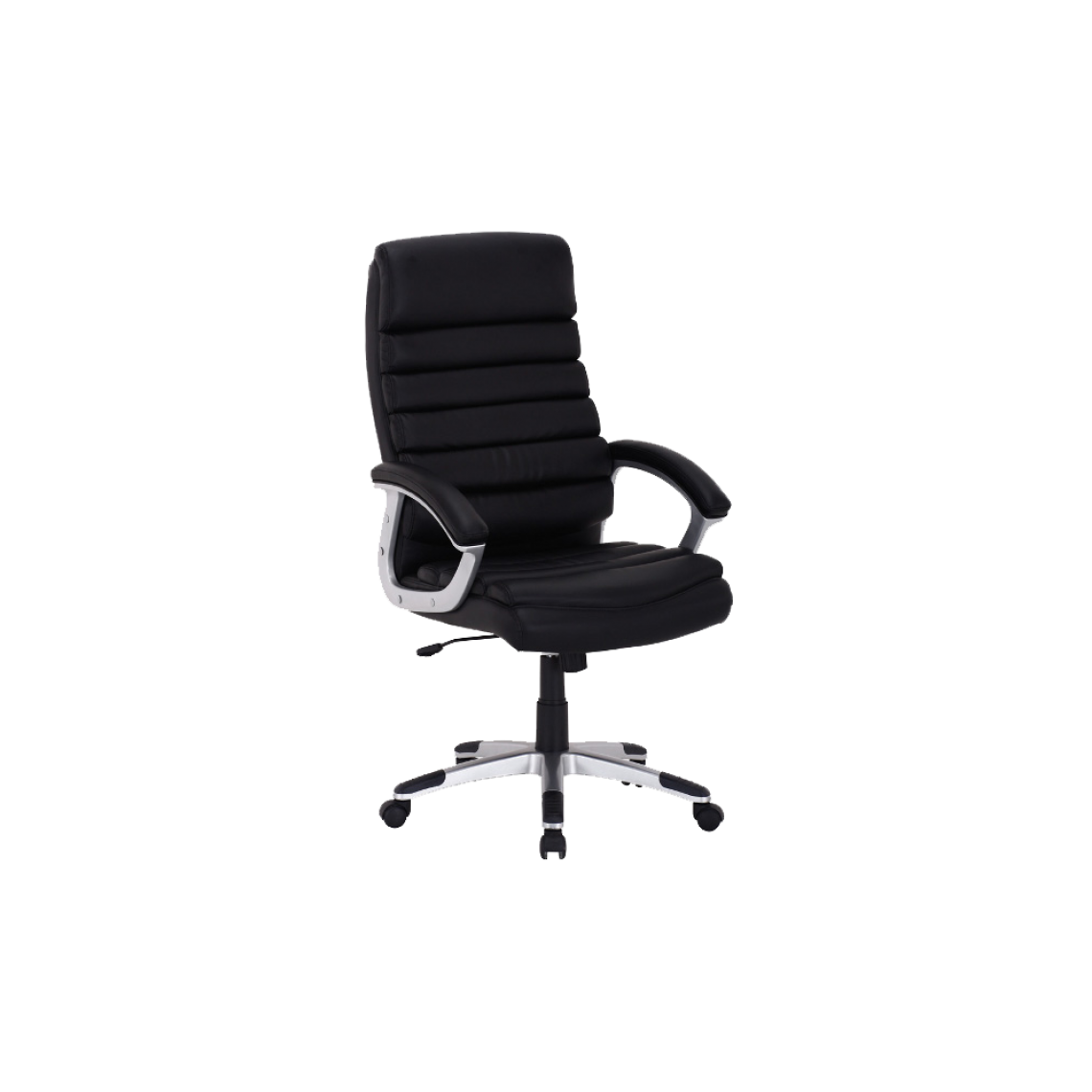 Ac-Deco - Chaise de bureau à roulettes - Q087 - 66 x 50 x 115 cm - Noir - Chaises