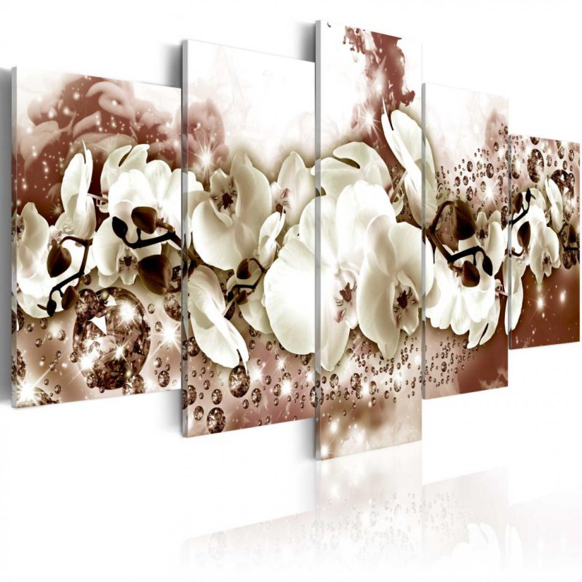 Artgeist - Tableau - Chocolate Orchid .Taille : 200x100 - Tableaux, peintures