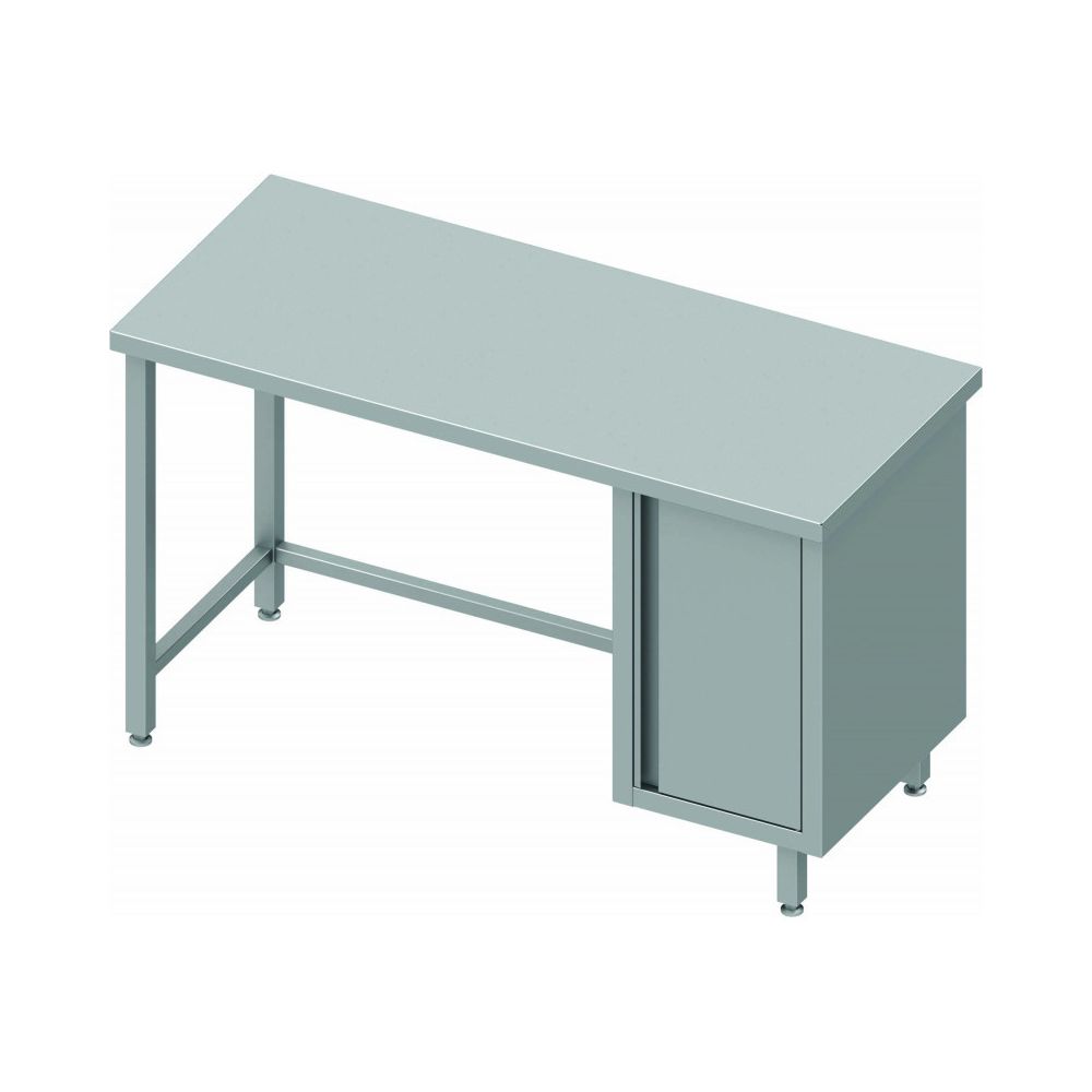 Materiel Chr Pro - Table Inox Avec 1 Porte Sans Dosseret - Profondeur 600 - Stalgast - 1500x600 600 - Tables à manger