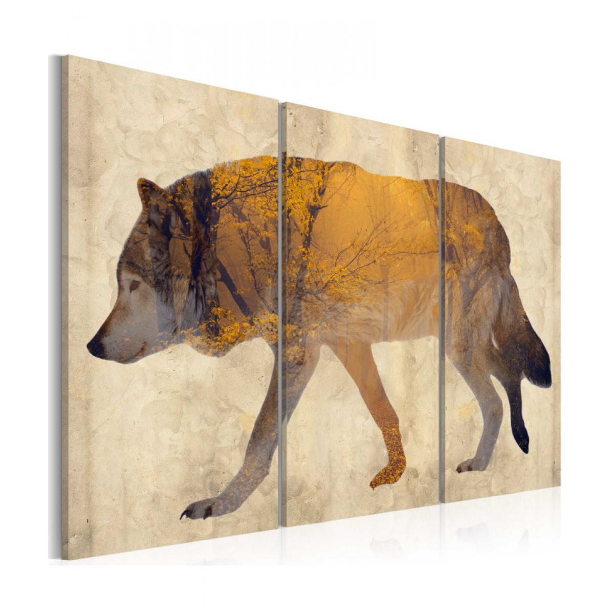 Artgeist - Tableau - The Wandering Wolf 60x40 - Tableaux, peintures