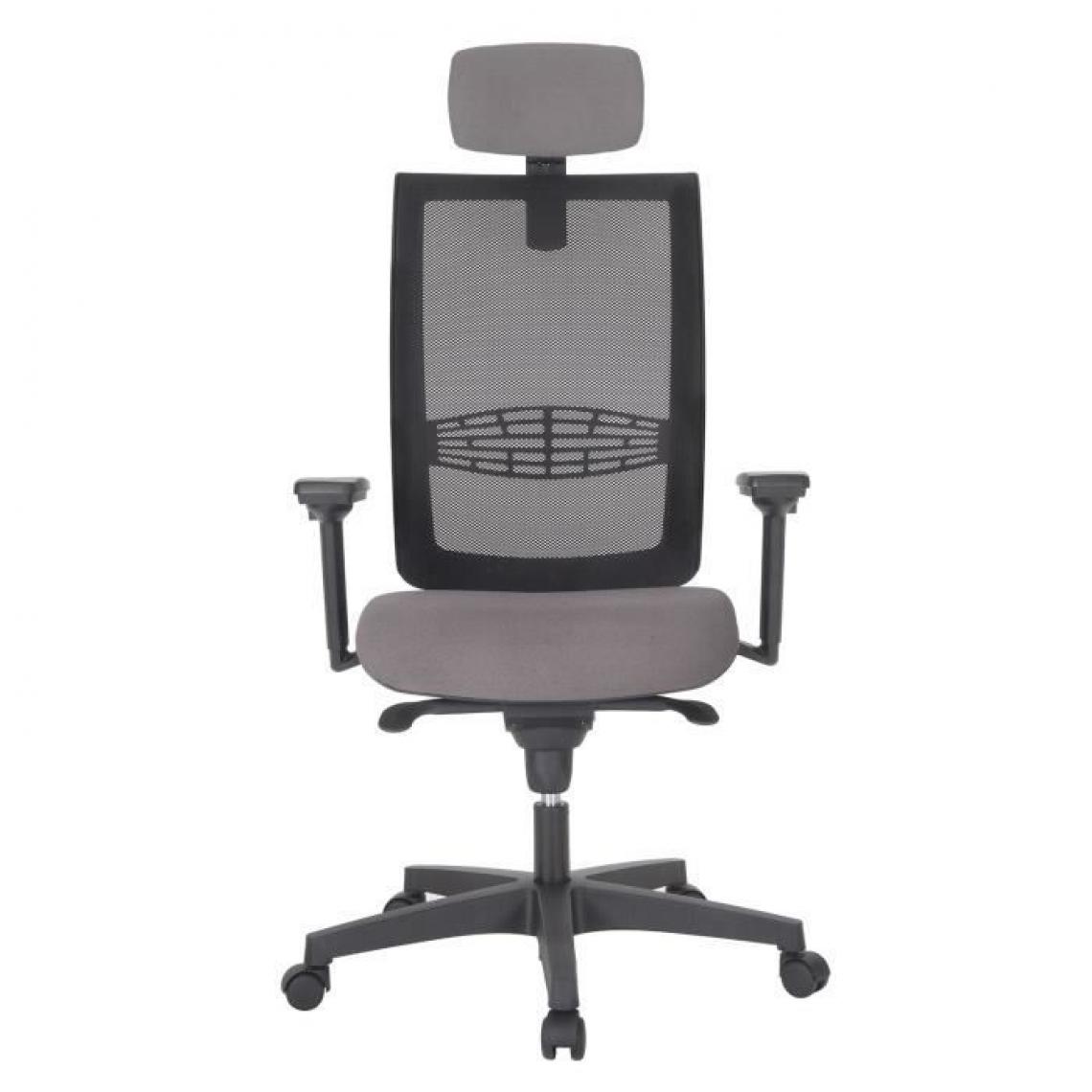 Cstore - INSPIRATION Chaise de bureau - Dossier maille résille gris - L 69 x P 69 x H 126 cm - Chaises