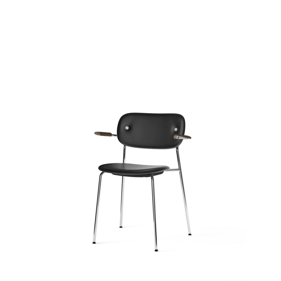 Menu - Co Dining Chair avec accoudoir - chrome - MenuCoChairDakar0842 - chêne, teinté foncé - Chaises