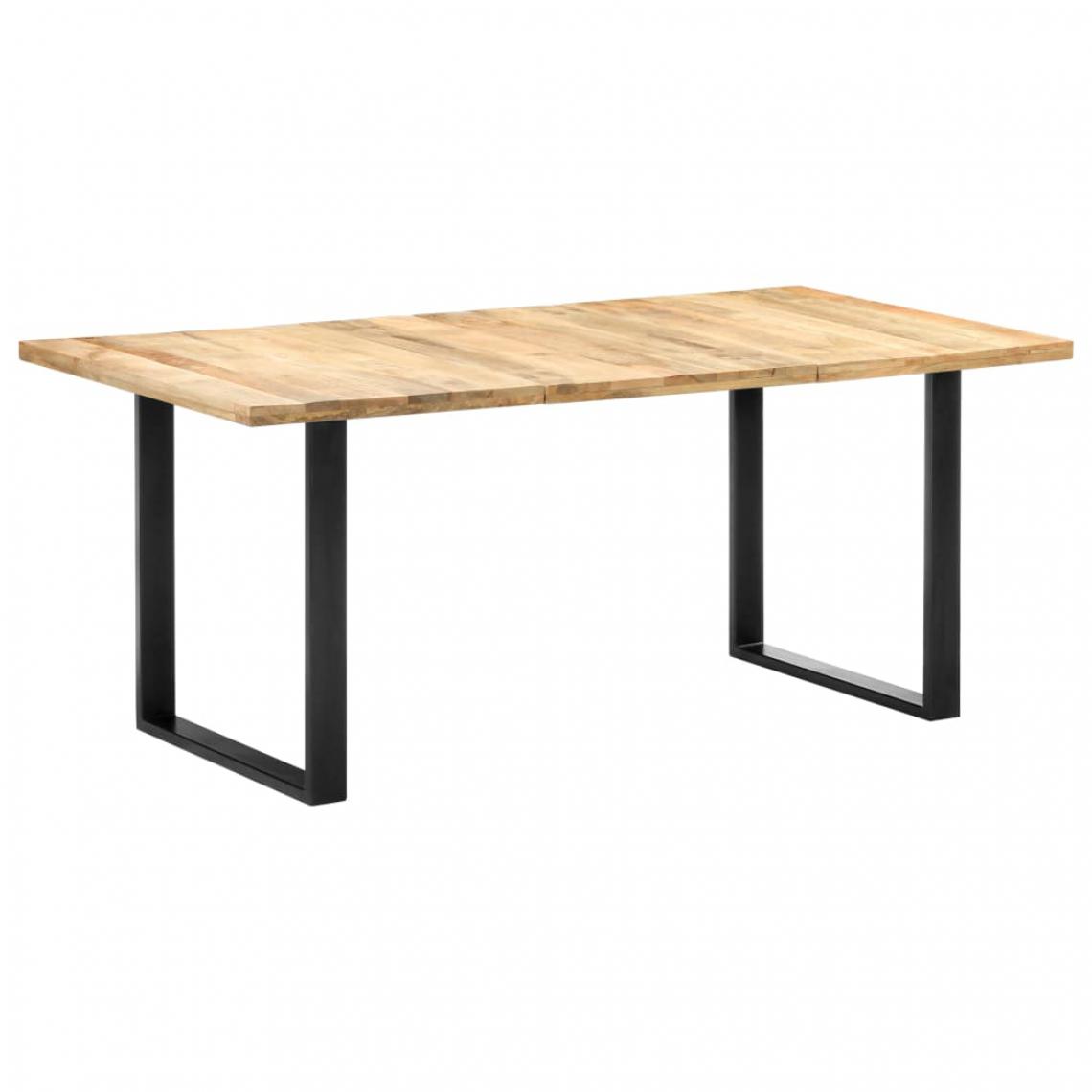Icaverne - Moderne Tables reference Funafuti Table de salle à manger 180x90x76 cm Bois de manguier massif - Tables à manger