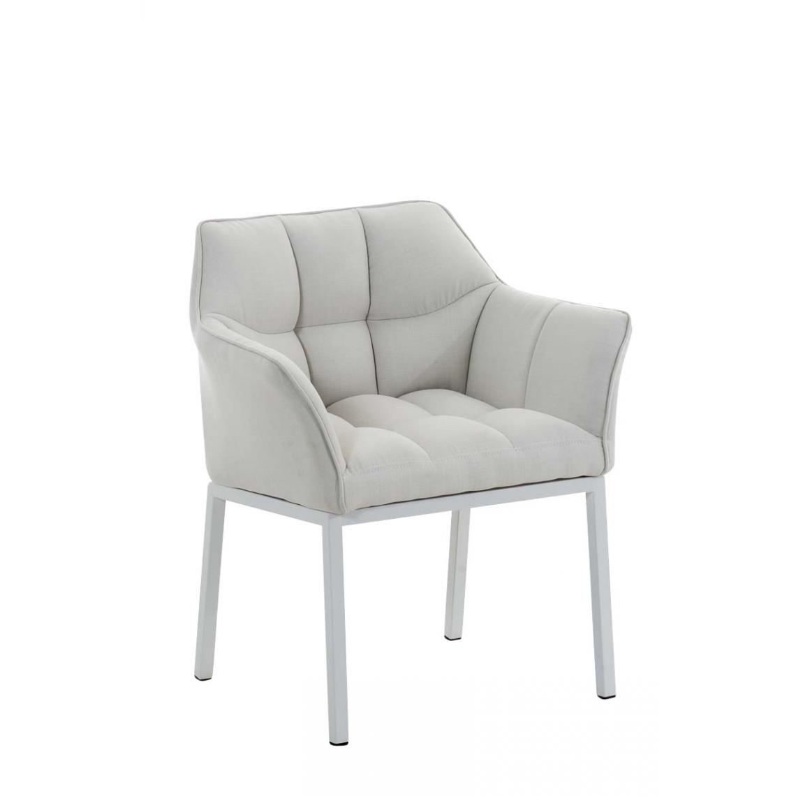 Icaverne - Splendide Chaise de salle à manger edition Suva W tissu couleur blanc - Chaises