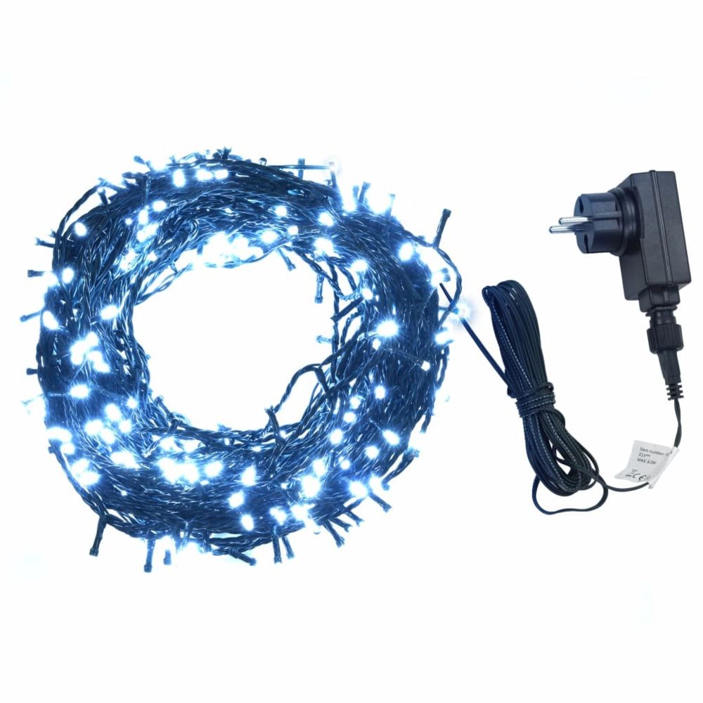 Vidaxl - vidaXL Guirlande lumineuse 400 LED Int/Ext 40 m Blanc froid - Décorations de Noël