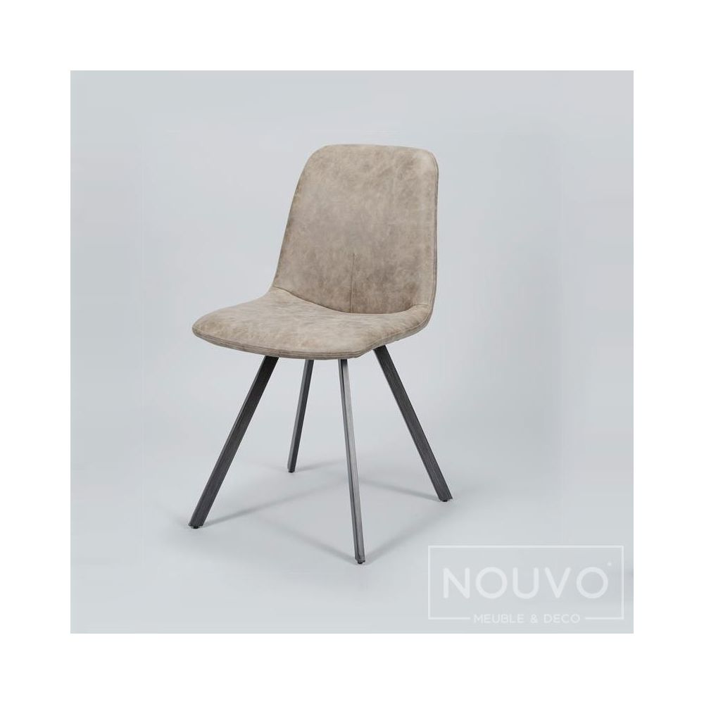Nouvomeuble - Chaise design BULSTODE (lot de 4) noir ou marron - Chaises