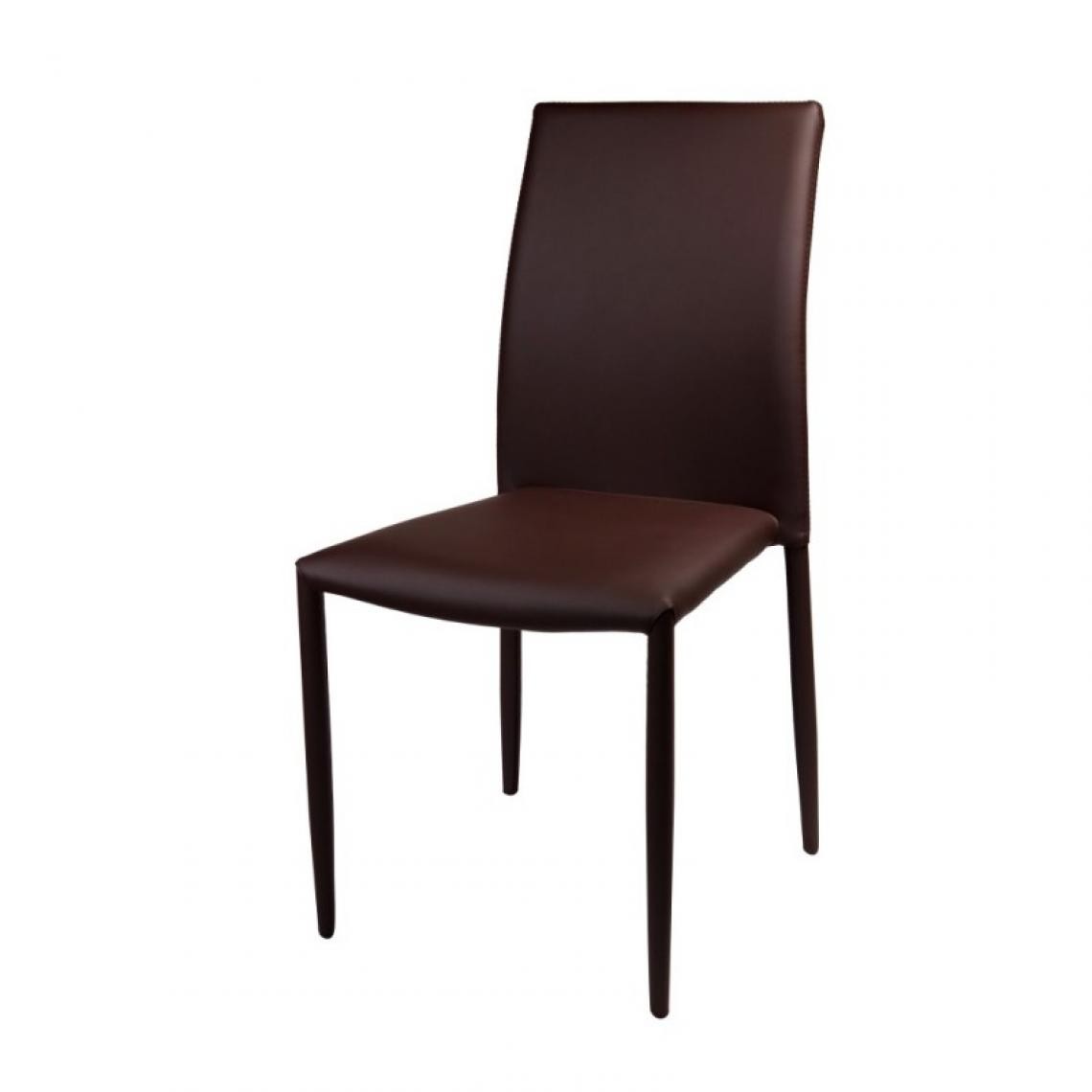 Webmarketpoint - Chaise de salon Kristin marron 53 x 44 x 90 h - Chaises