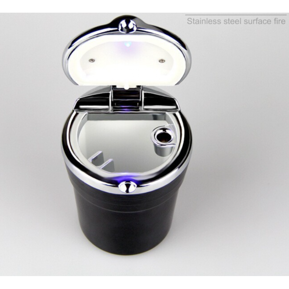 Universal - 1PCS Cendrier de Voiture avec Lumière LED Personnalité Créative Cendrier Multifonctionnel de Voiture Intérieure |(Le noir) - Cendriers
