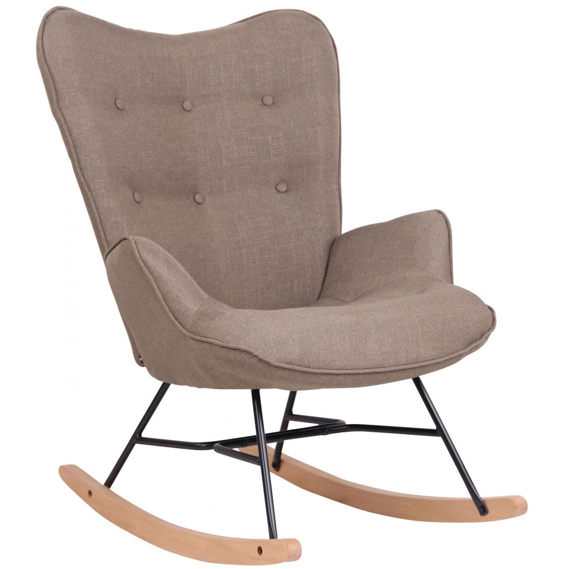 Icaverne - Stylé Chaise en tissu selection Addis-Abeba couleur taupe - Chaises