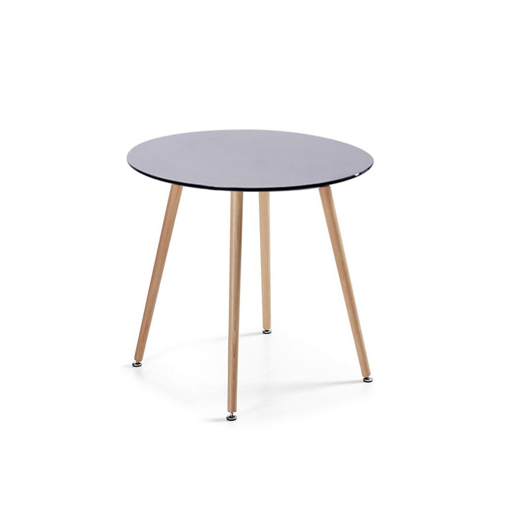 Designetsamaison - Table à manger ronde scandinave noire 80cm - Alta - Tables à manger