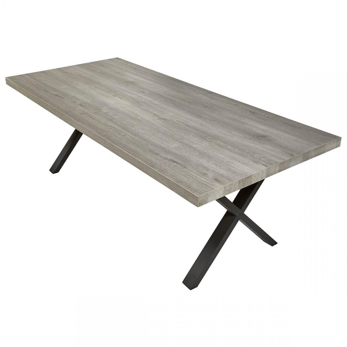 Altobuy - MASSYLE - Table Rectangulaire 230cm Aspect Bois - Tables à manger