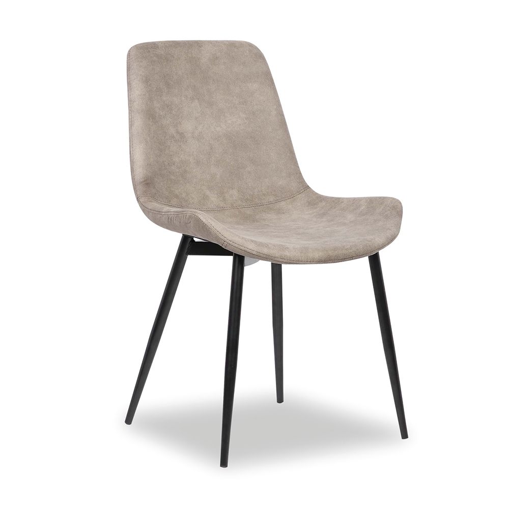 Nouvomeuble - Chaise design grise ELENA (lot de 2) - Chaises