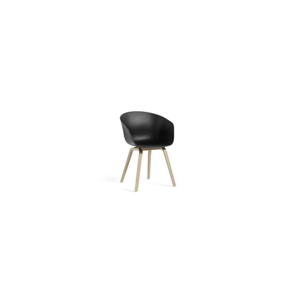 Hay - About a Chair AAC 22 - chêne savonné - noir - Chaises
