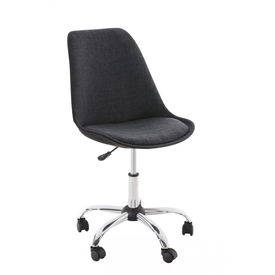 Icaverne - Admirable Chaise de bureau reference Manille tissu couleur gris foncé - Chaises