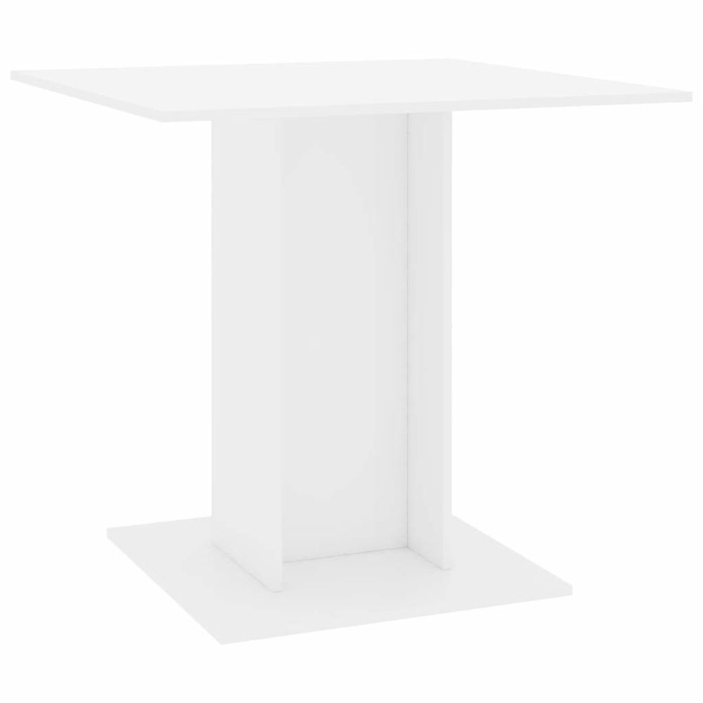 marque generique - Icaverne - Tables de salle à manger & de cuisine famille Table de salle à manger Blanc brillant 80x80x75 cm Aggloméré - Tables à manger