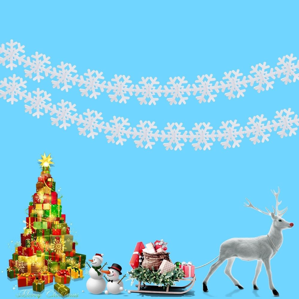 Wewoo - Papier de Noël de 2 PCS évidé la décoration d'hôtel de centre commercial de de fleurSpécifications Flocon de neige - Décorations de Noël