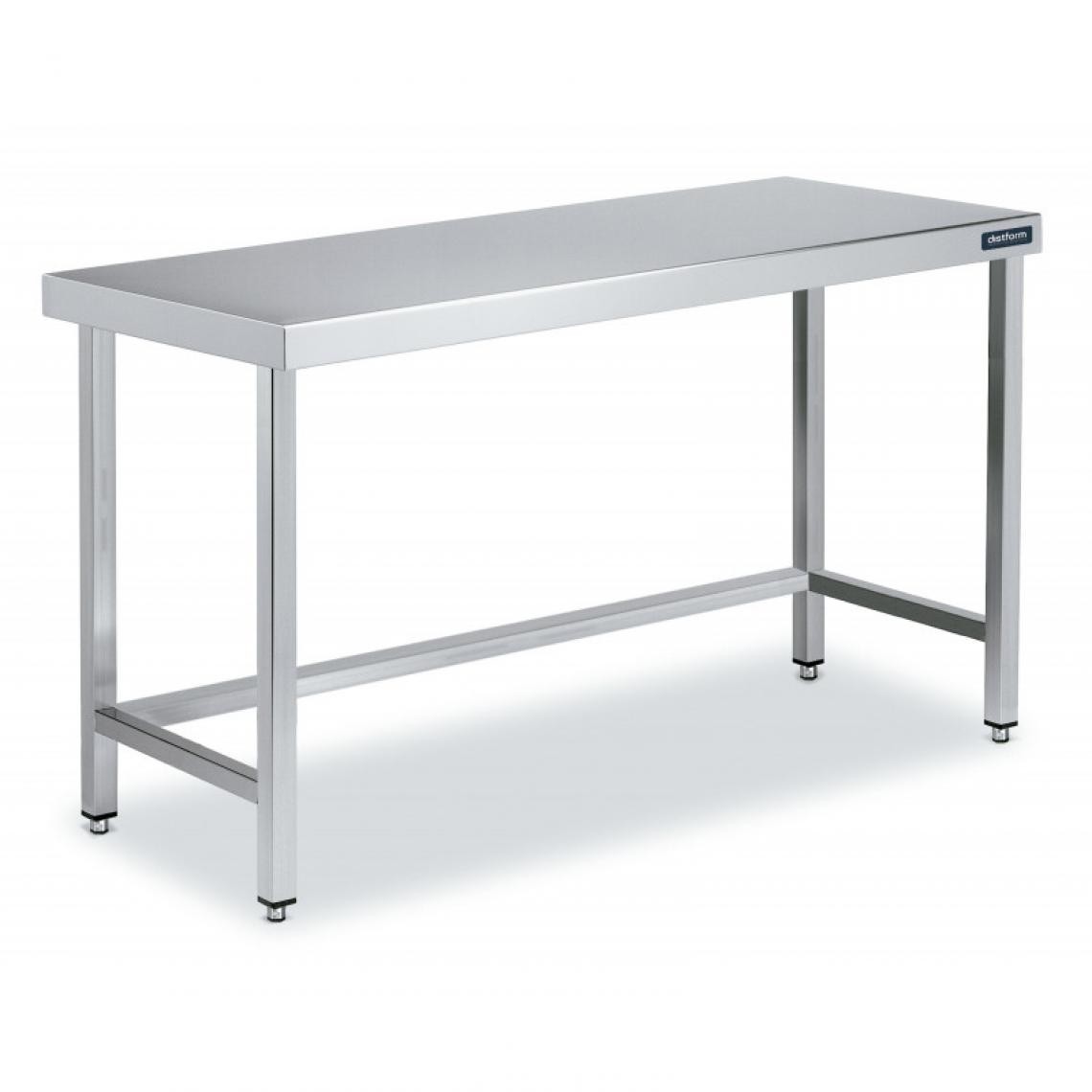 DISTFORM - Table Centrale en Inox avec renforts Profondeur 700 mm - Distform - Acier inoxydable1600x700 - Tables à manger
