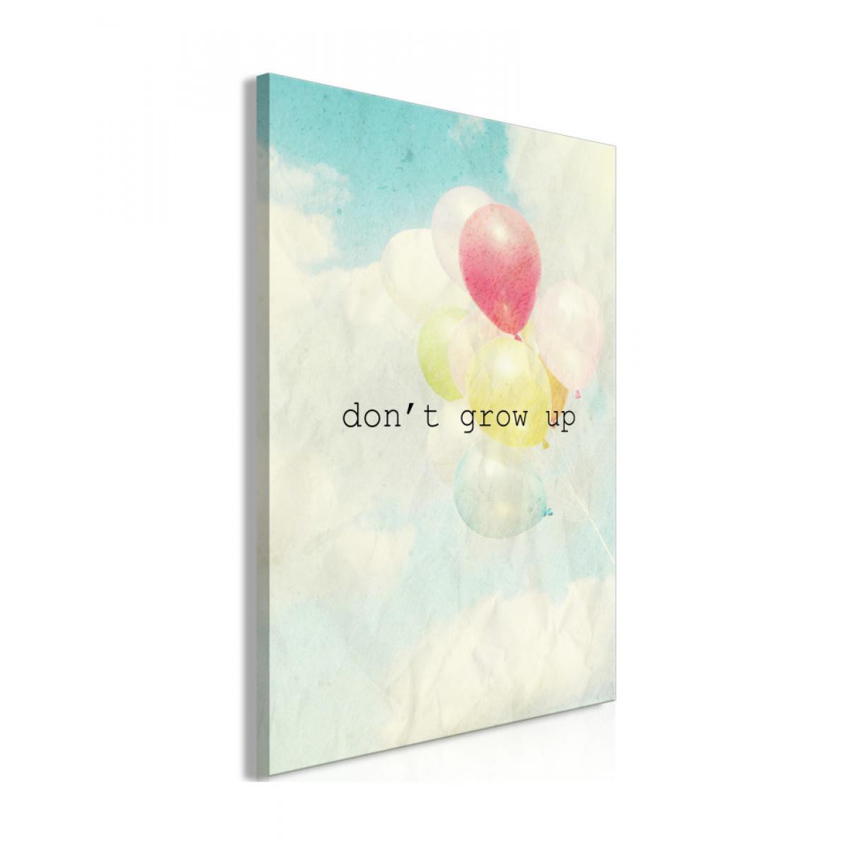 Artgeist - Tableau - Don't Grow Up (1 Part) Vertical 40x60 - Tableaux, peintures