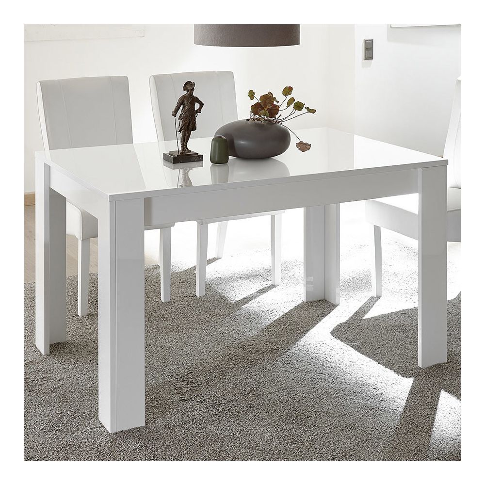 Happymobili - Table à manger 180 cm blanche design SERENA - Tables à manger