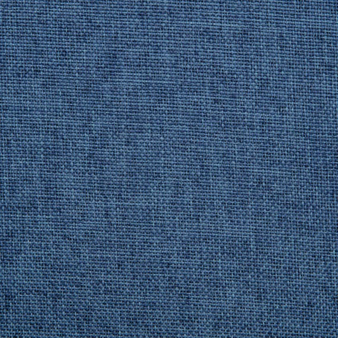 Icaverne - Icaverne - Chaises de cuisine ensemble Chaise pivotante de salle à manger Bleu Tissu - Chaises
