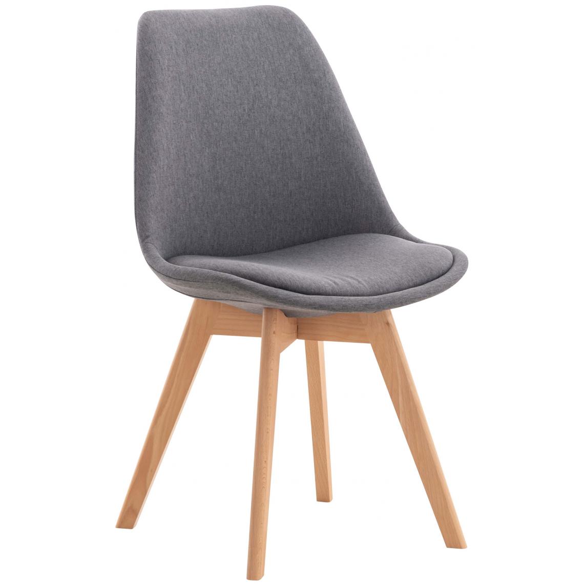 Icaverne - Moderne Chaise en tissu serie Oulan-Bator couleur gris - Chaises