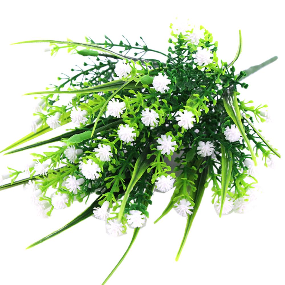 marque generique - simulation de plastique artificiel gypsophila fleur maison mariage décor blanc - Plantes et fleurs artificielles
