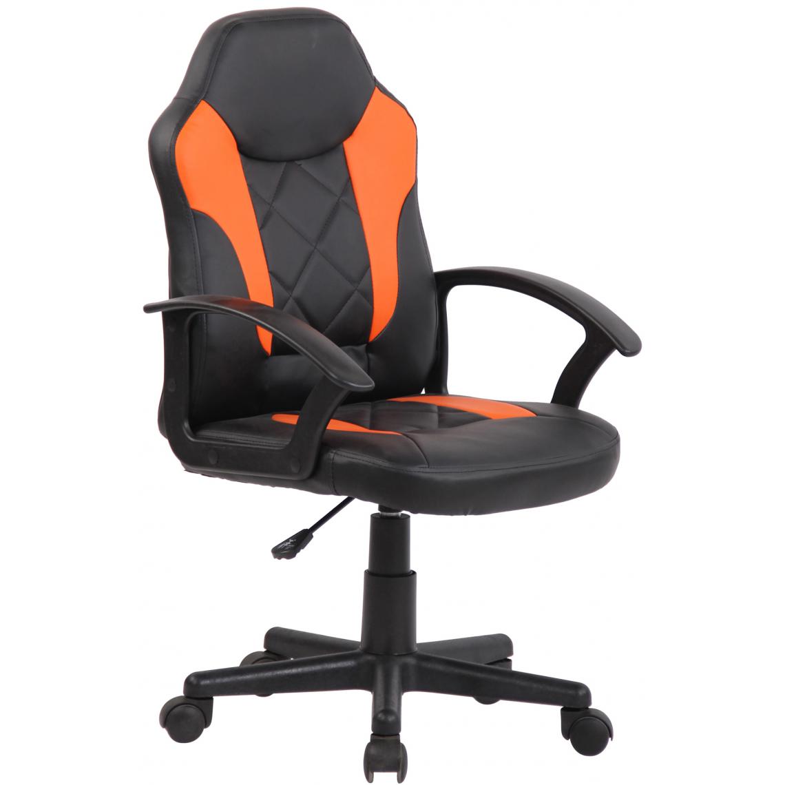 Icaverne - Moderne Chaise de bureau enfant Managua couleur noir / orange - Chaises
