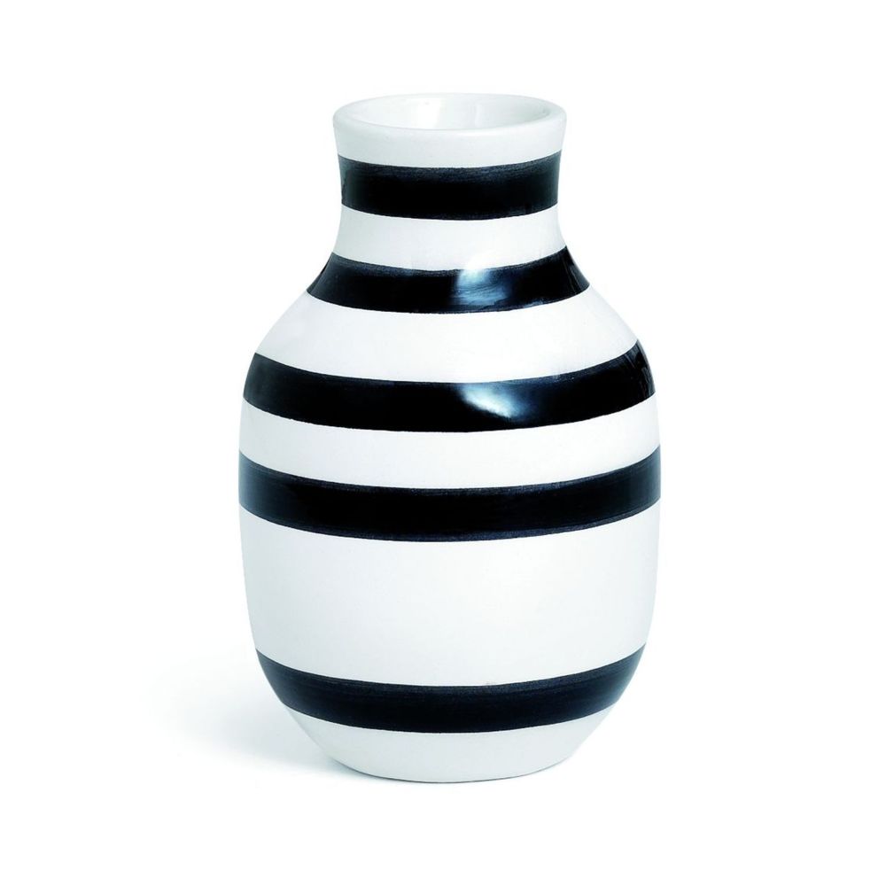Kahler Design - Vase en céramique Omaggio - H 12,5 cm - noir - Vases