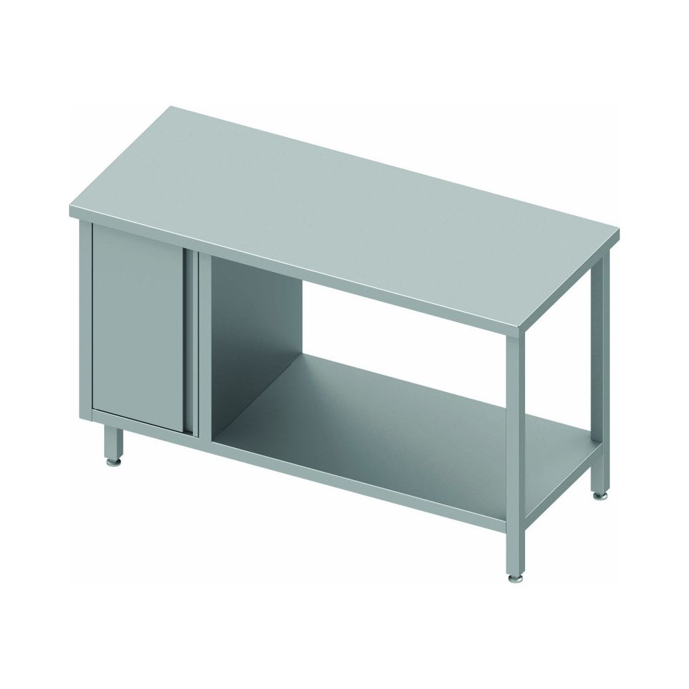 Materiel Chr Pro - Table Inox Avec Porte et Etagère - Gamme 600 - Stalgast - 1700x600 600 - Tables à manger