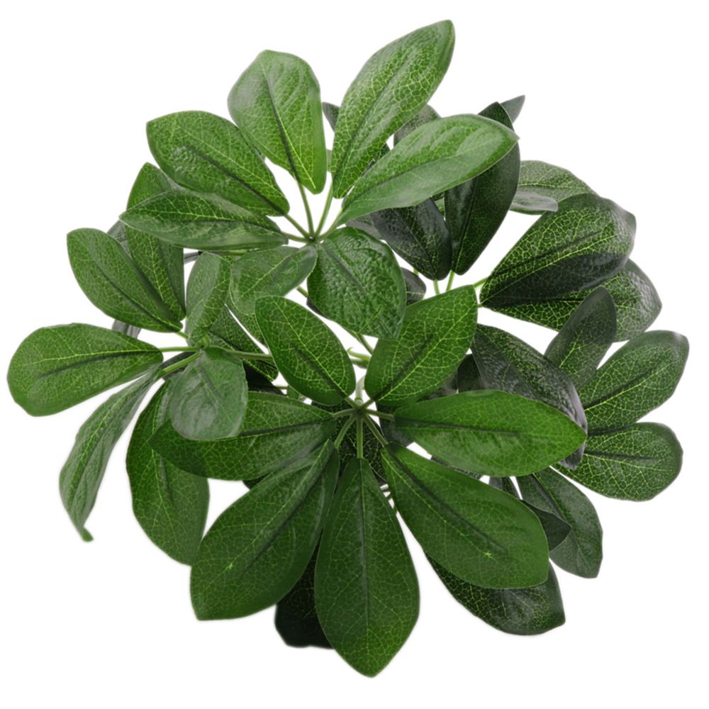 marque generique - feuilles vertes artificielles herbe bouquet feuillage boisai table décor type e - Plantes et fleurs artificielles