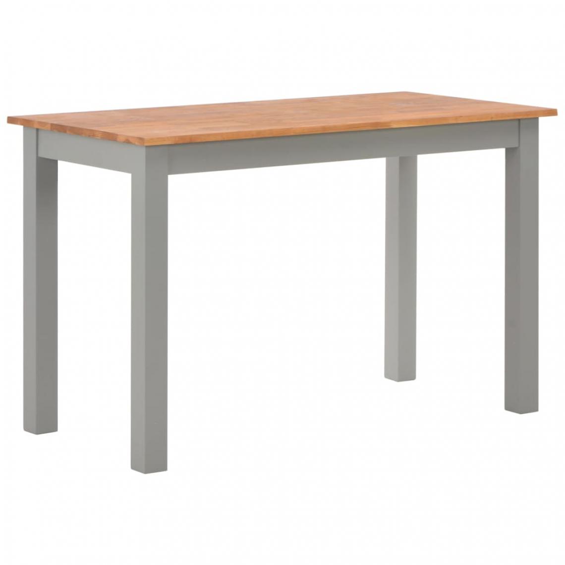 Chunhelife - Table de salle à manger 120x60x74 cm Bois de chêne solide - Tables à manger