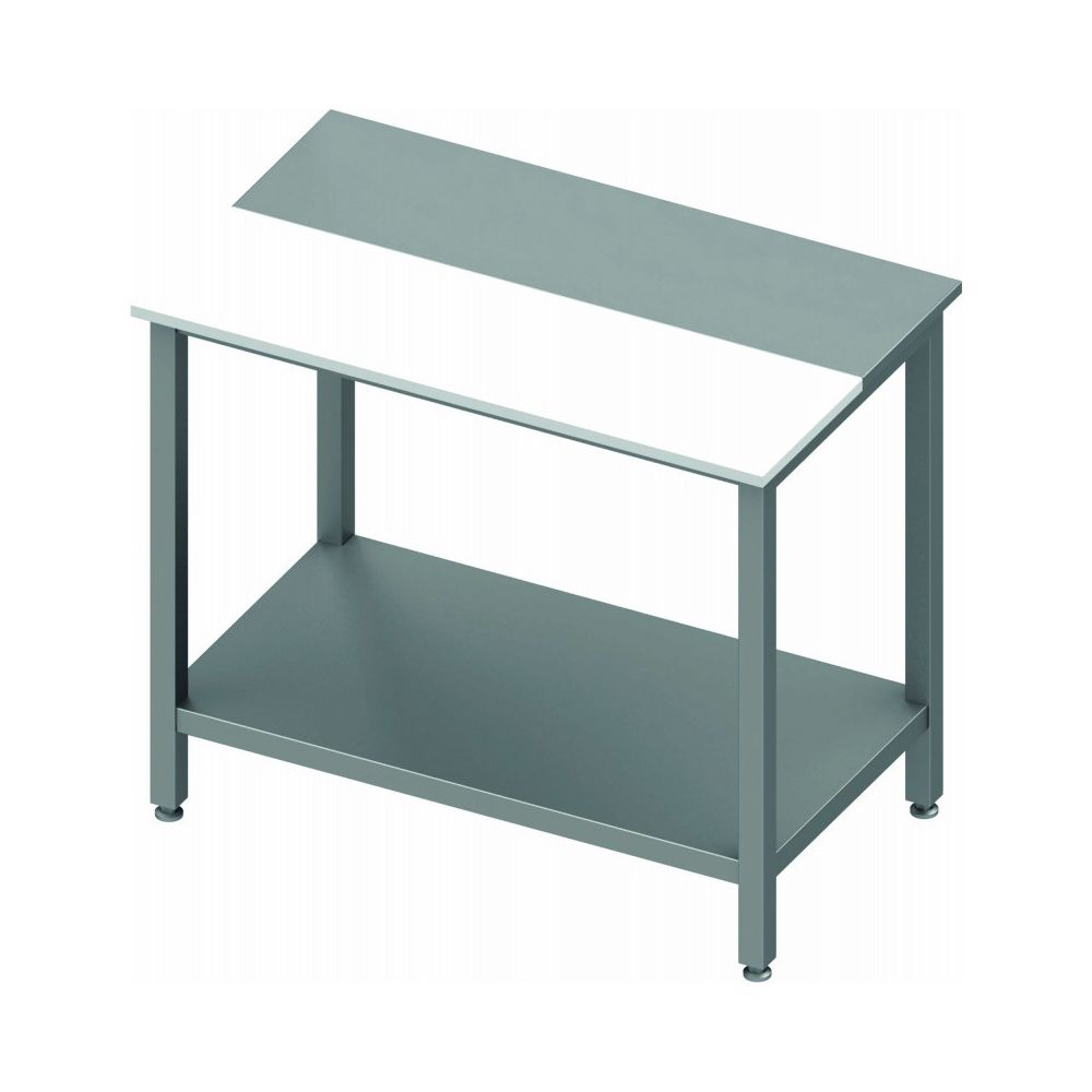 Materiel Chr Pro - Table de Préparation Inox & Poly - Avec Etagère - Gamme 800 - Stalgast 1200x800 800 - Tables à manger