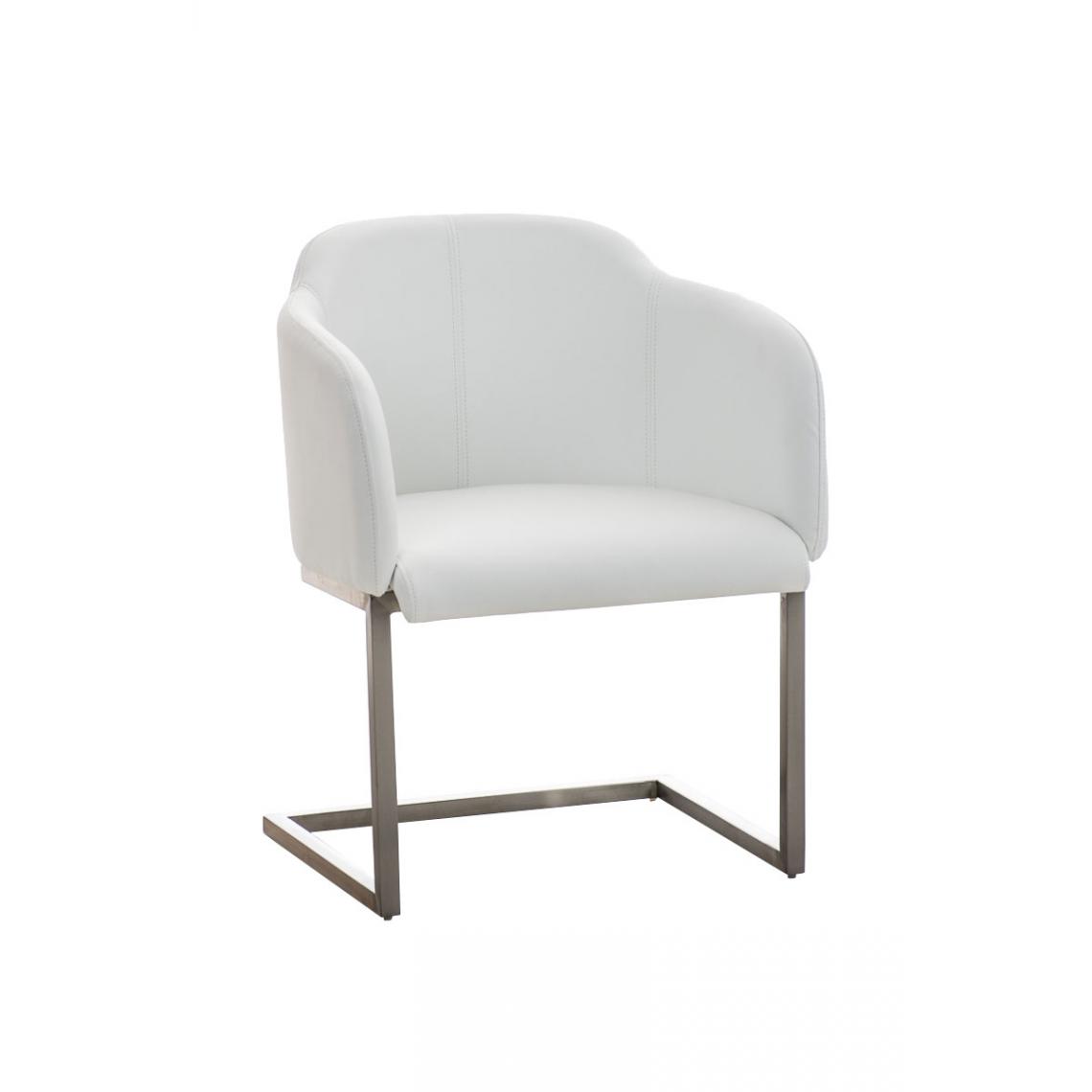 Icaverne - Splendide Chaise visiteur serie Asuncion couleur blanc - Chaises