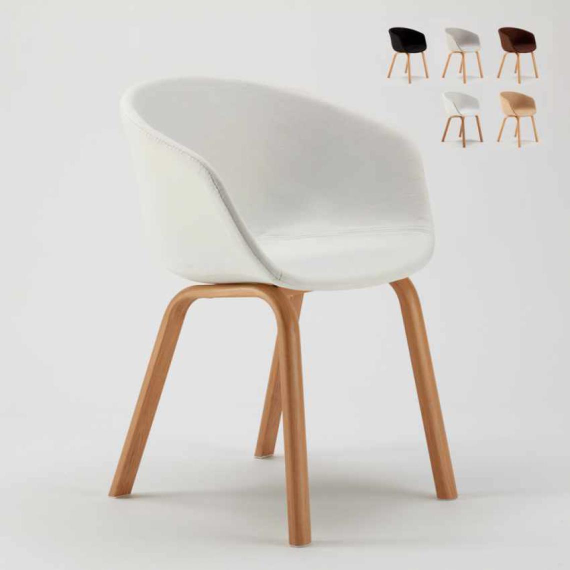Ahd Amazing Home Design - Lot De 20 Chaises En Métal Bois Tissu Pour Restaurant Bars Design Scandinave Komoda, Couleur: Blanc - Chaises