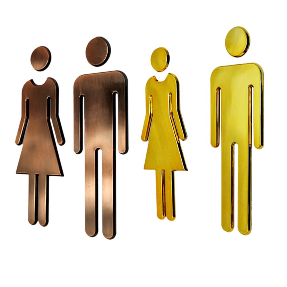marque generique - Homme Femme Autocollants Signes de Toilette - Objets déco